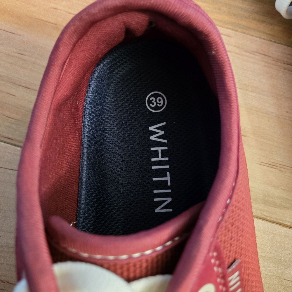 Whitin Burgundy Sneakers Size 39 - Picture 5 of 7